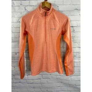 Women's X-Small Columbia Quarter Zip Pullover Orange‎